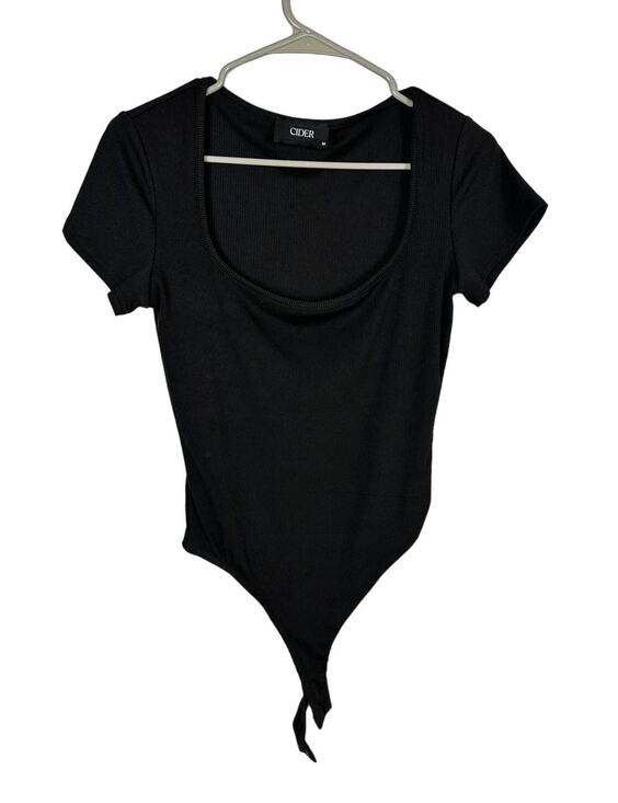 Boutique Tops - Cider Black Bodysuit